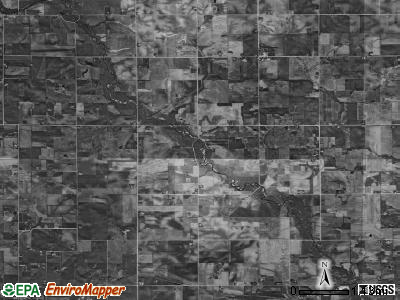 Niles township, Iowa satellite photo by USGS