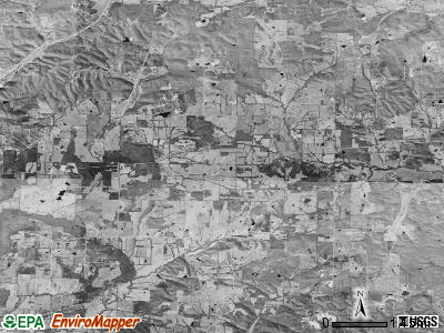 Gainsboro township, Arkansas satellite photo by USGS