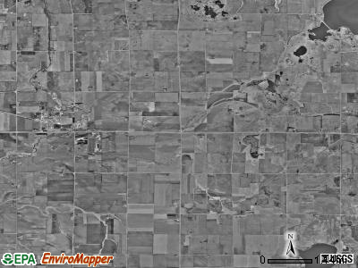 Freeman township, Iowa satellite photo by USGS