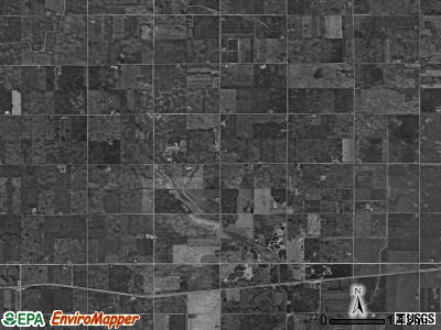Orthel township, Iowa satellite photo by USGS