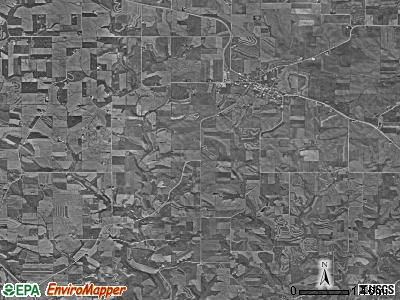 Military township, Iowa satellite photo by USGS