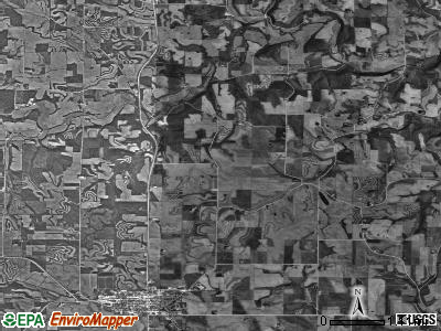 Post township, Iowa satellite photo by USGS
