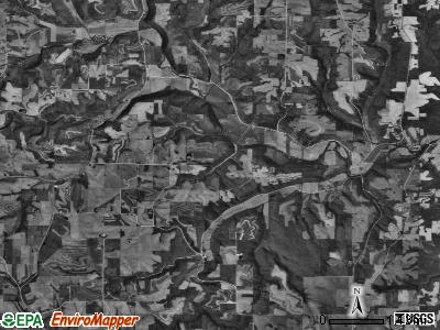 Franklin township, Iowa satellite photo by USGS