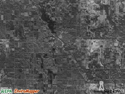 St. Charles township, Iowa satellite photo by USGS