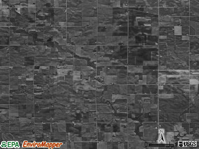 Ulster township, Iowa satellite photo by USGS