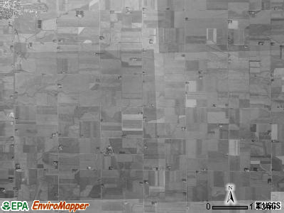 Highland township, Iowa satellite photo by USGS