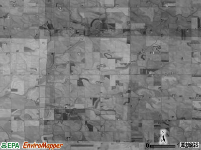 Holland township, Iowa satellite photo by USGS