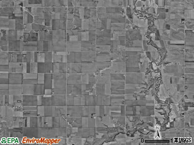 Gillett Grove township, Iowa satellite photo by USGS