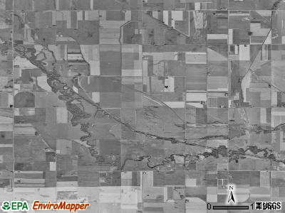 Nevada township, Iowa satellite photo by USGS