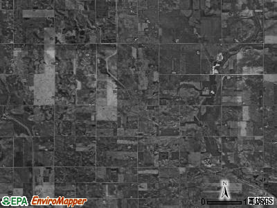 Liberty township, Iowa satellite photo by USGS