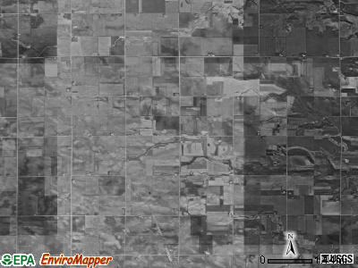 Owen township, Iowa satellite photo by USGS
