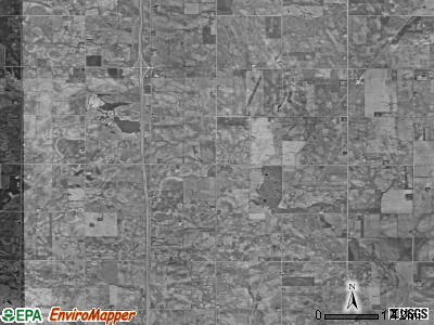 Mount Vernon township, Iowa satellite photo by USGS