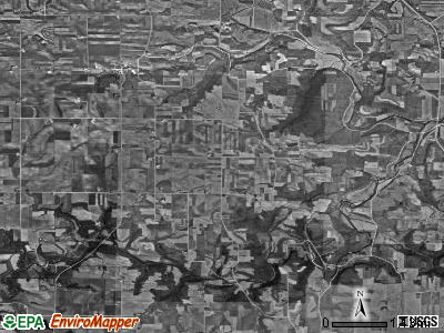 Auburn township, Iowa satellite photo by USGS