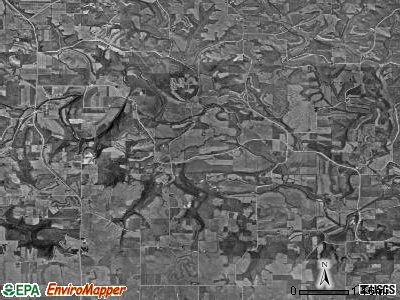 Dover township, Iowa satellite photo by USGS