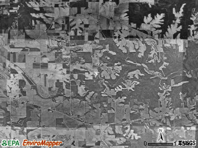 Giard township, Iowa satellite photo by USGS