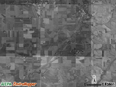 Nassau township, Iowa satellite photo by USGS