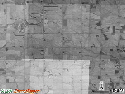 Reading township, Iowa satellite photo by USGS