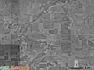 Herdland township, Iowa satellite photo by USGS