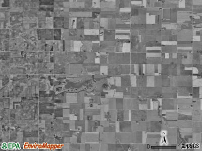 Booth township, Iowa satellite photo by USGS