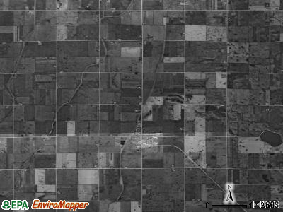 Amsterdam township, Iowa satellite photo by USGS