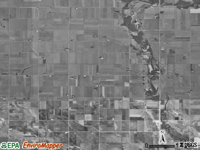 Riverdale township, Iowa satellite photo by USGS