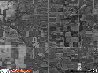 Pleasant Grove township, Iowa satellite photo by USGS