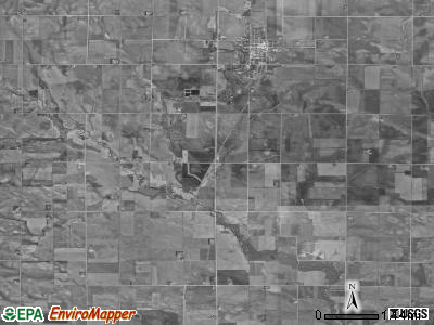 Geneseo township, Iowa satellite photo by USGS