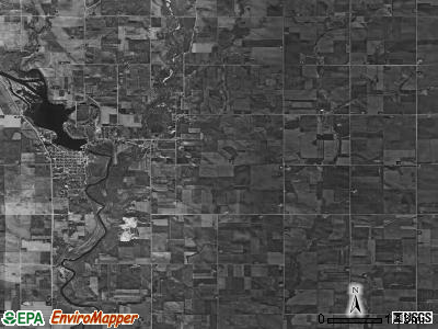 Bradford township, Iowa satellite photo by USGS