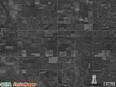 Fredericksburg township, Iowa satellite photo by USGS