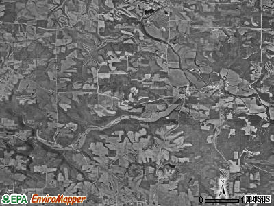 Pleasant Valley township, Iowa satellite photo by USGS