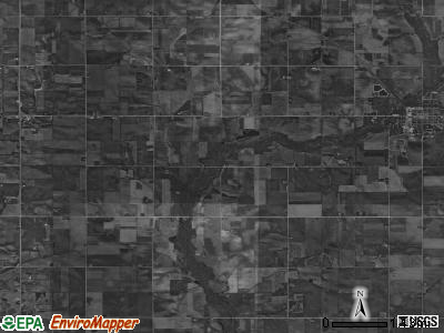 Dresden township, Iowa satellite photo by USGS