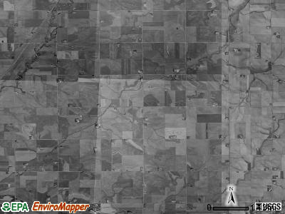 Fredonia township, Iowa satellite photo by USGS