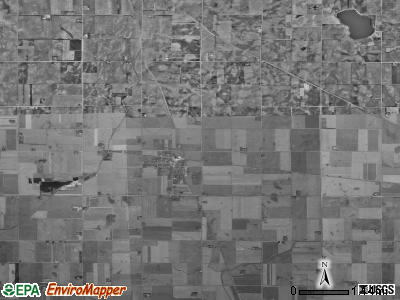 Poland township, Iowa satellite photo by USGS