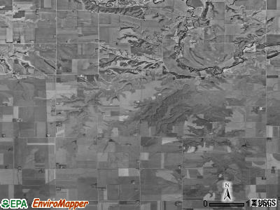 Brooke township, Iowa satellite photo by USGS