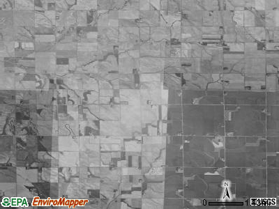 Preston township, Iowa satellite photo by USGS
