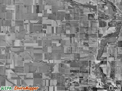 Des Moines township, Iowa satellite photo by USGS