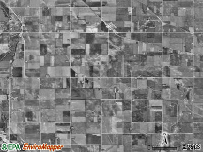 Wacousta township, Iowa satellite photo by USGS