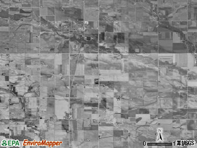 Ross township, Iowa satellite photo by USGS