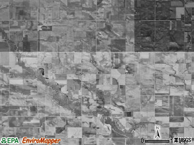 West Fork township, Iowa satellite photo by USGS