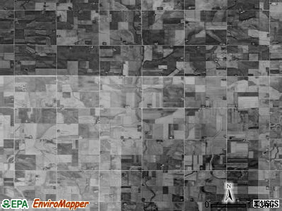 Fremont township, Iowa satellite photo by USGS