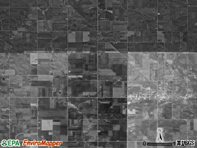 Sumner No. 2 township, Iowa satellite photo by USGS