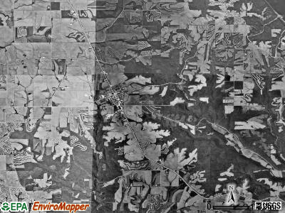 Garnavillo township, Iowa satellite photo by USGS