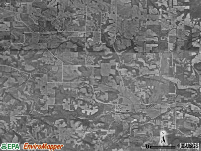 Illyria township, Iowa satellite photo by USGS