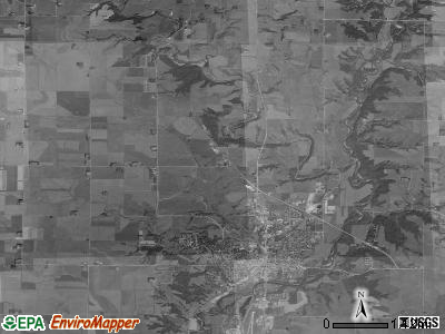 Cherokee township, Iowa satellite photo by USGS