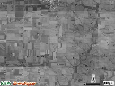 Amherst township, Iowa satellite photo by USGS