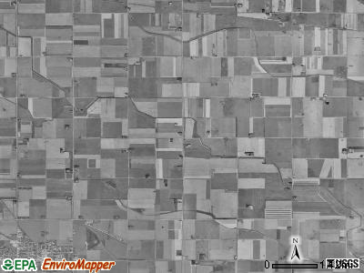 Roosevelt township, Iowa satellite photo by USGS