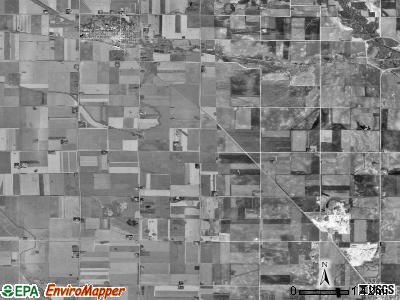 Garfield township, Iowa satellite photo by USGS