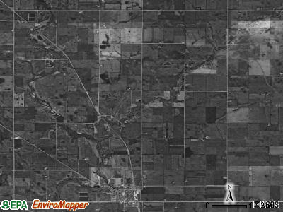 Liberty township, Iowa satellite photo by USGS
