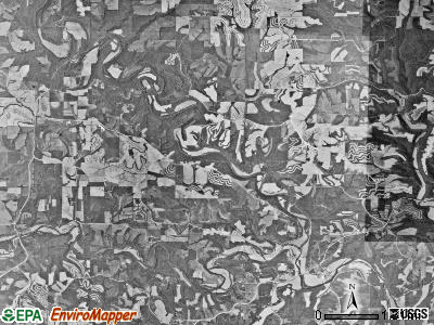 Volga township, Iowa satellite photo by USGS