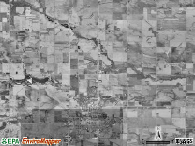 Mott township, Iowa satellite photo by USGS